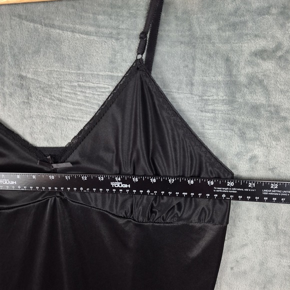 Womens‎ Slip Dress 3XL Black Babydoll Y2K Coquette Satin Fairy Grunge Whimsigoth - Picture 3 of 8